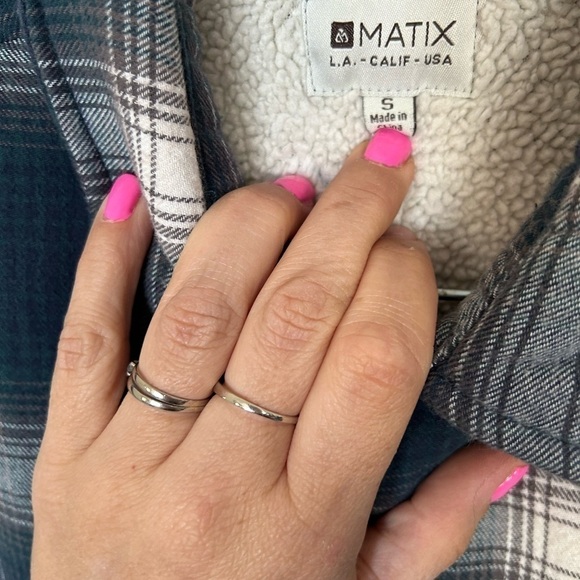 Matix Men’s Shacket Small plaid snap up - Picture 3 of 8